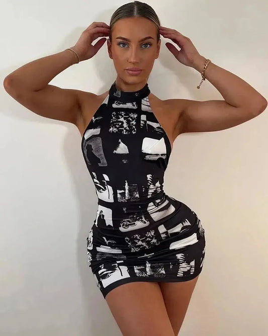 Halter Bodycon Sexy Été-Saylana