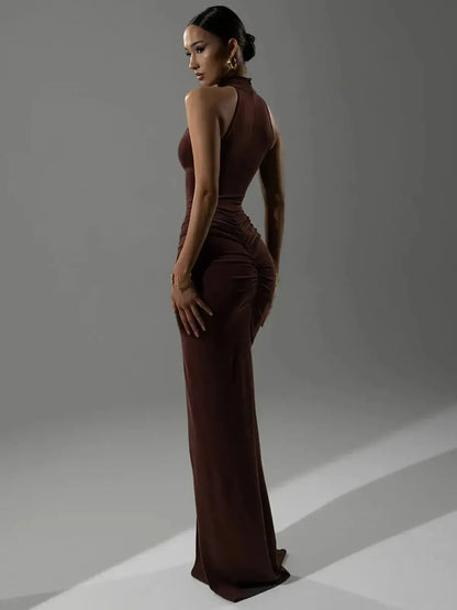 Halter Chic Taille Haute Slim-Saylana