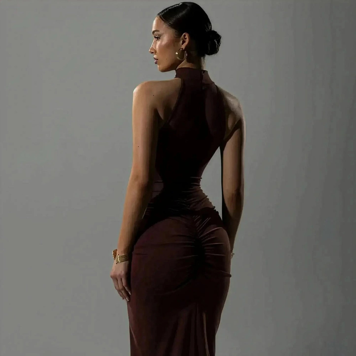 Halter Chic Taille Haute Slim - Saylana