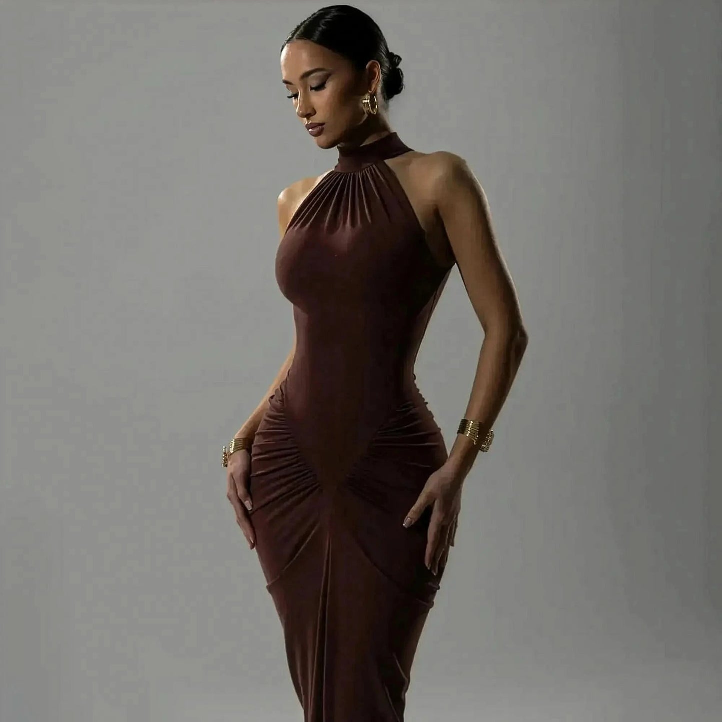 Halter Chic Taille Haute Slim - Saylana