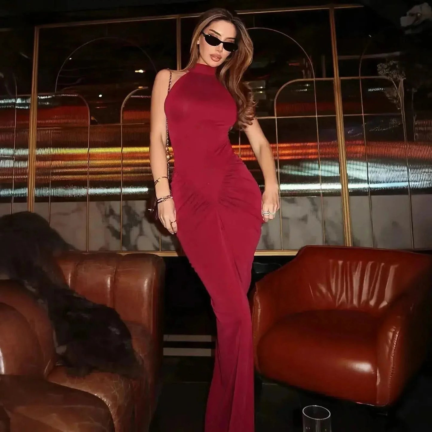 Halter Chic Taille Haute Slim - Saylana