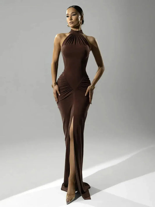 Halter Chic Taille Haute Slim-Saylana