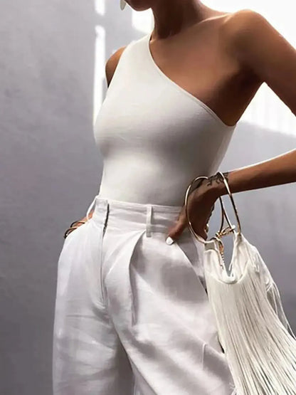 Haut asymétrique élastique été-Saylana