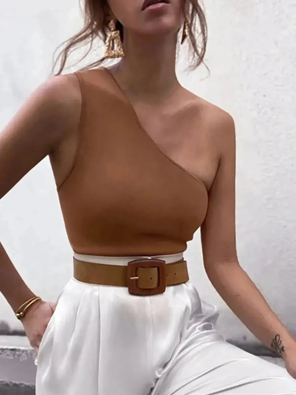 Haut asymétrique élastique été-Saylana