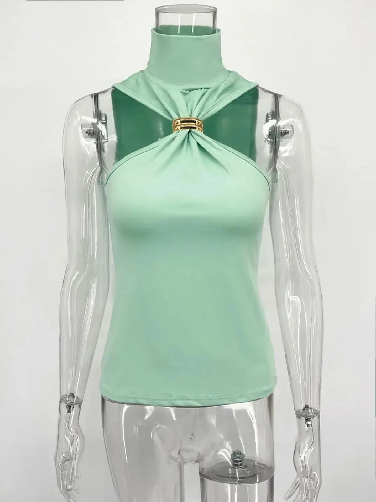Haut Y2K bustier asymétrique sexy-Saylana