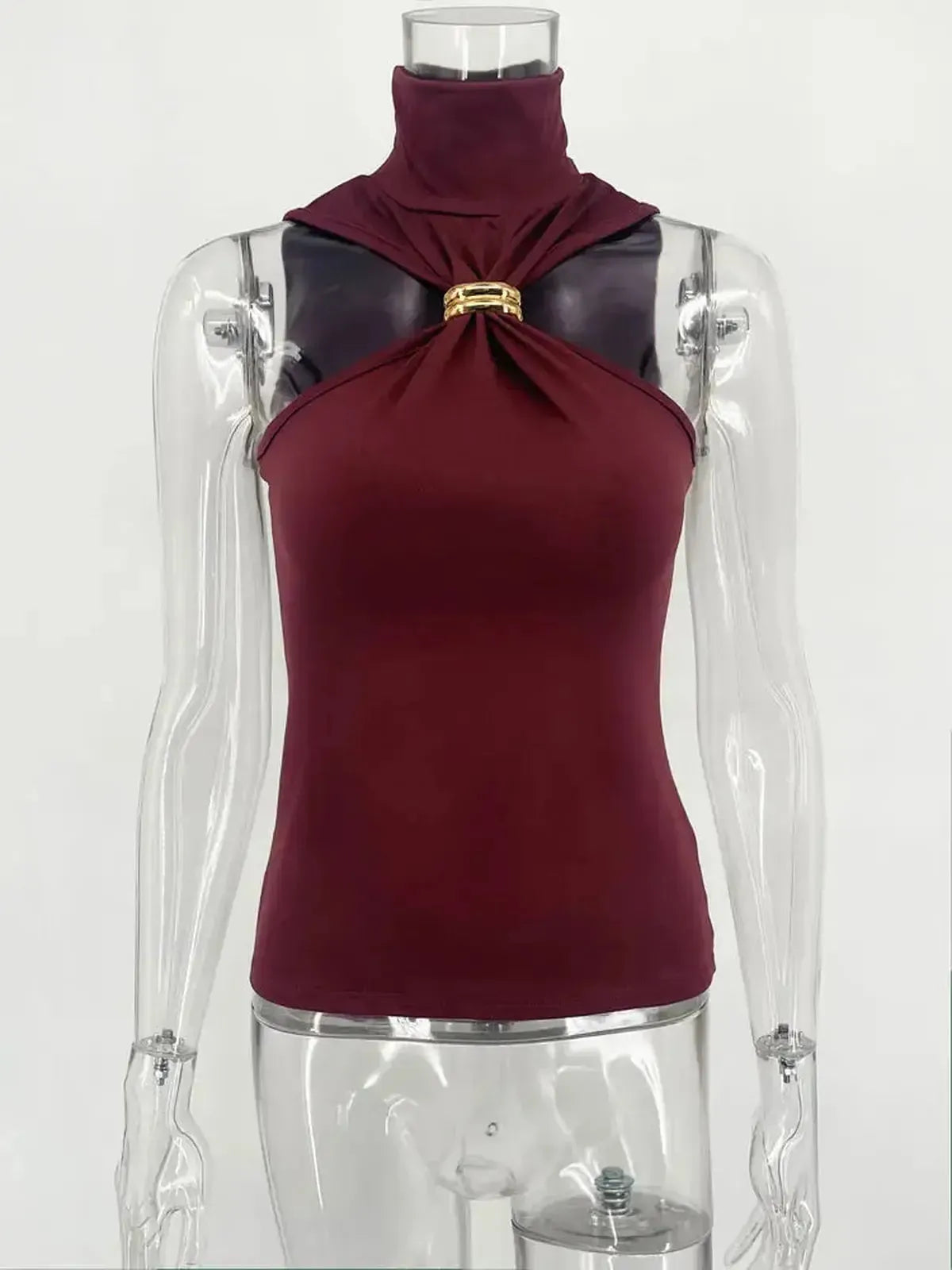 Haut Y2K bustier asymétrique sexy-Saylana
