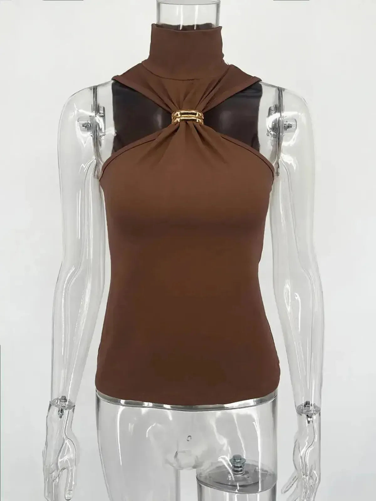 Haut Y2K bustier asymétrique sexy-Saylana