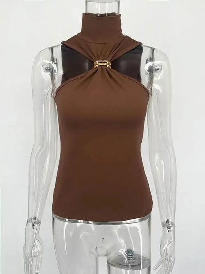 Haut Y2K bustier asymétrique sexy-Saylana