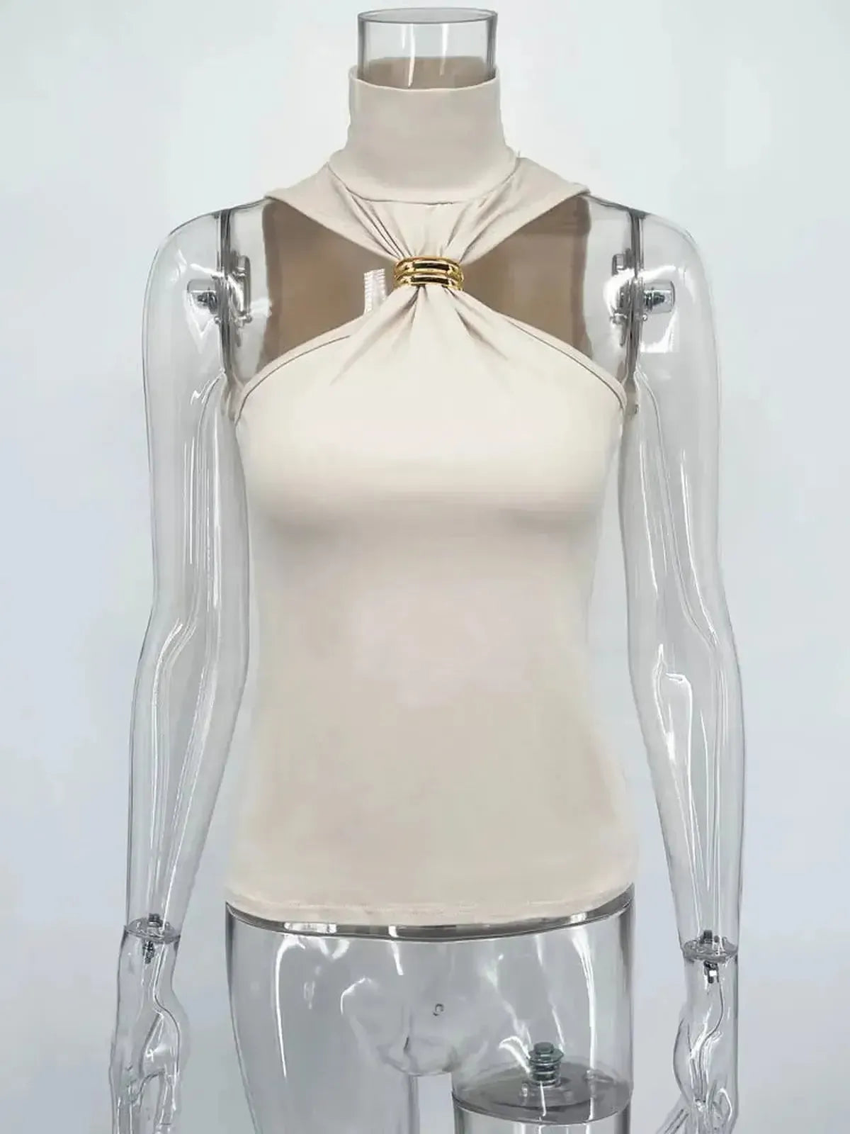 Haut Y2K bustier asymétrique sexy-Saylana