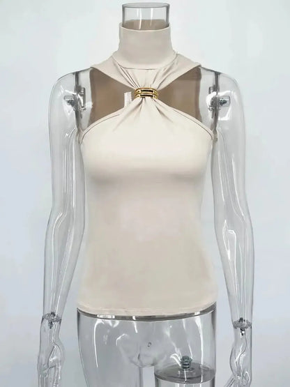 Haut Y2K bustier asymétrique sexy-Saylana