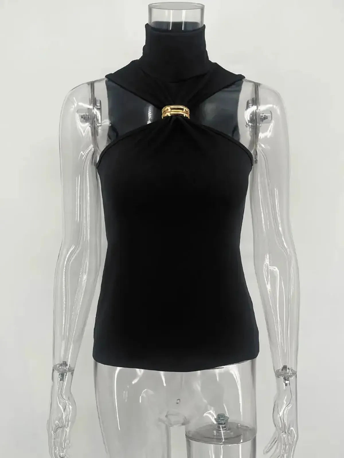 Haut Y2K bustier asymétrique sexy-Saylana