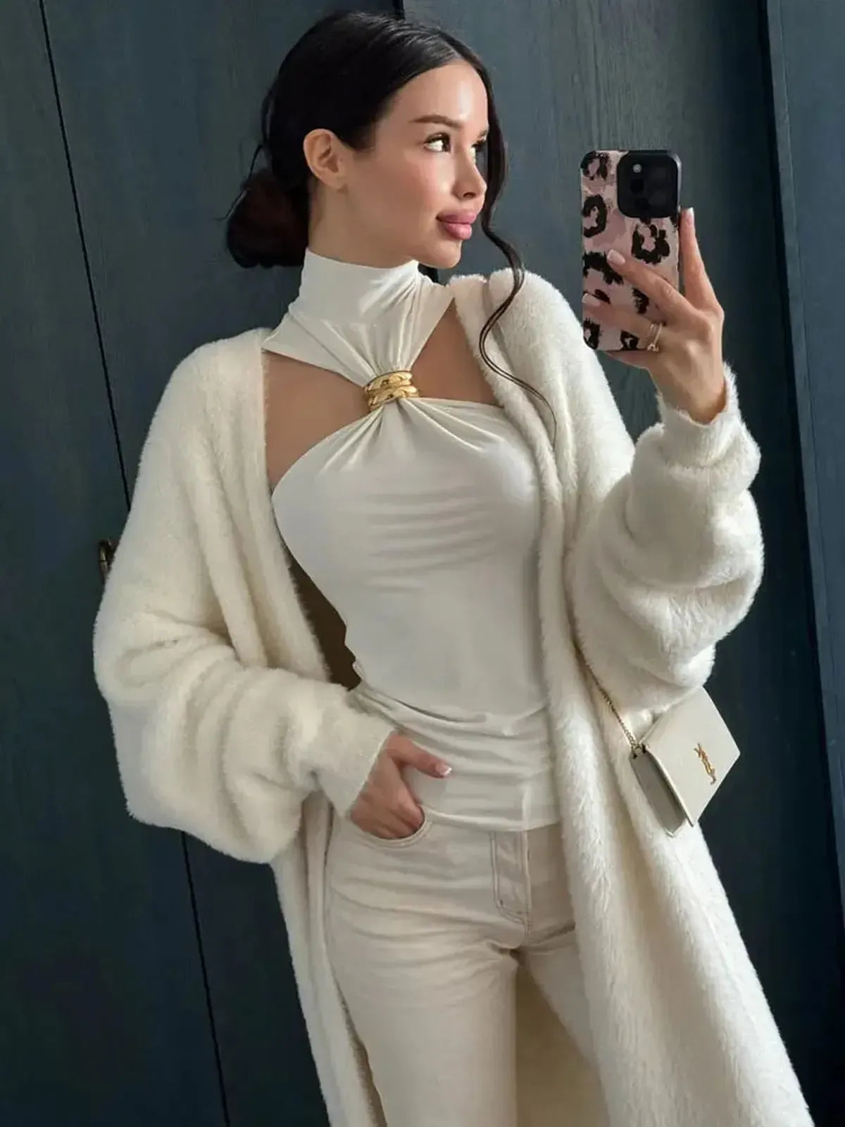 Haut Y2K bustier asymétrique sexy-Saylana