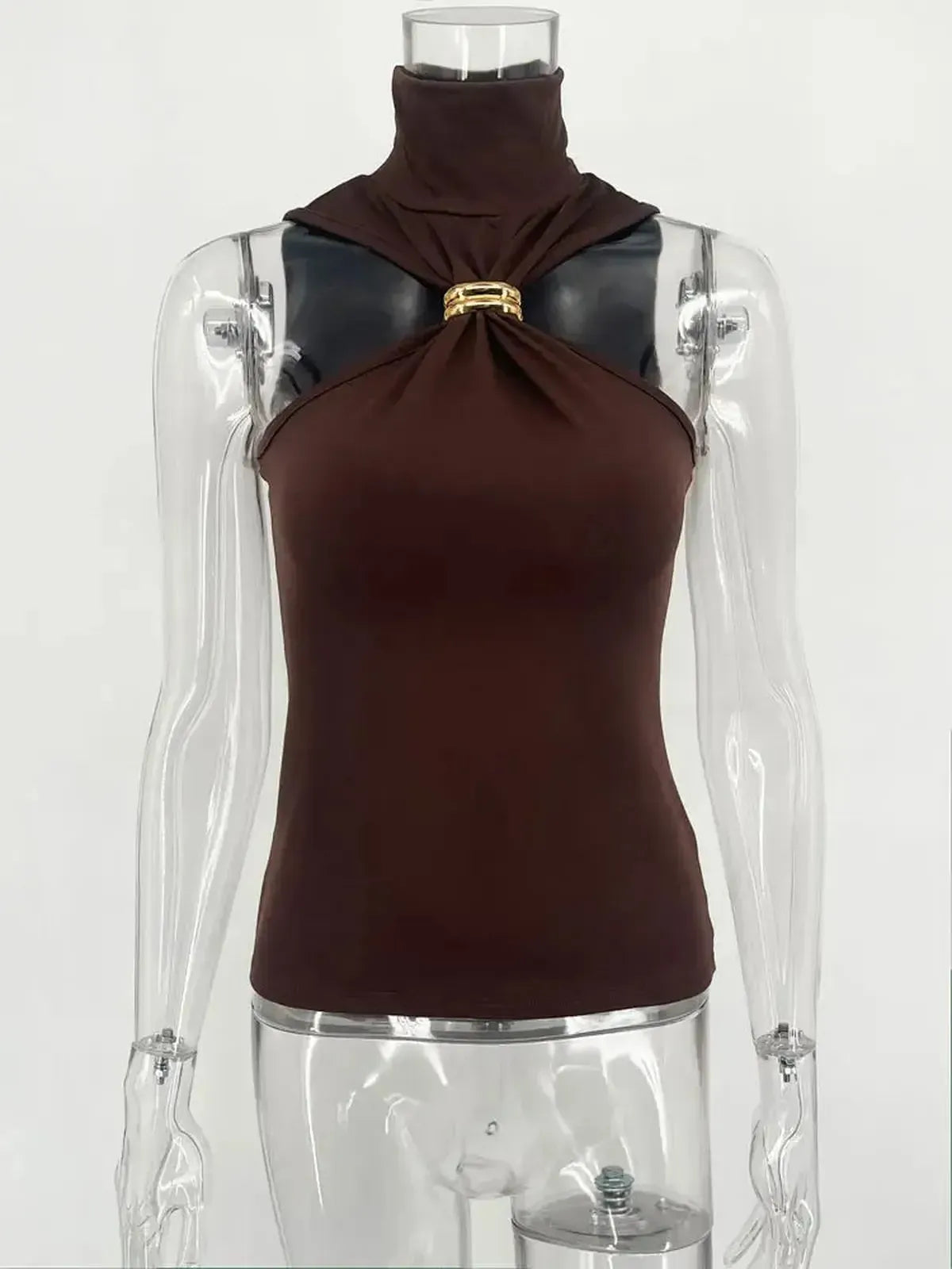 Haut Y2K bustier asymétrique sexy-Saylana