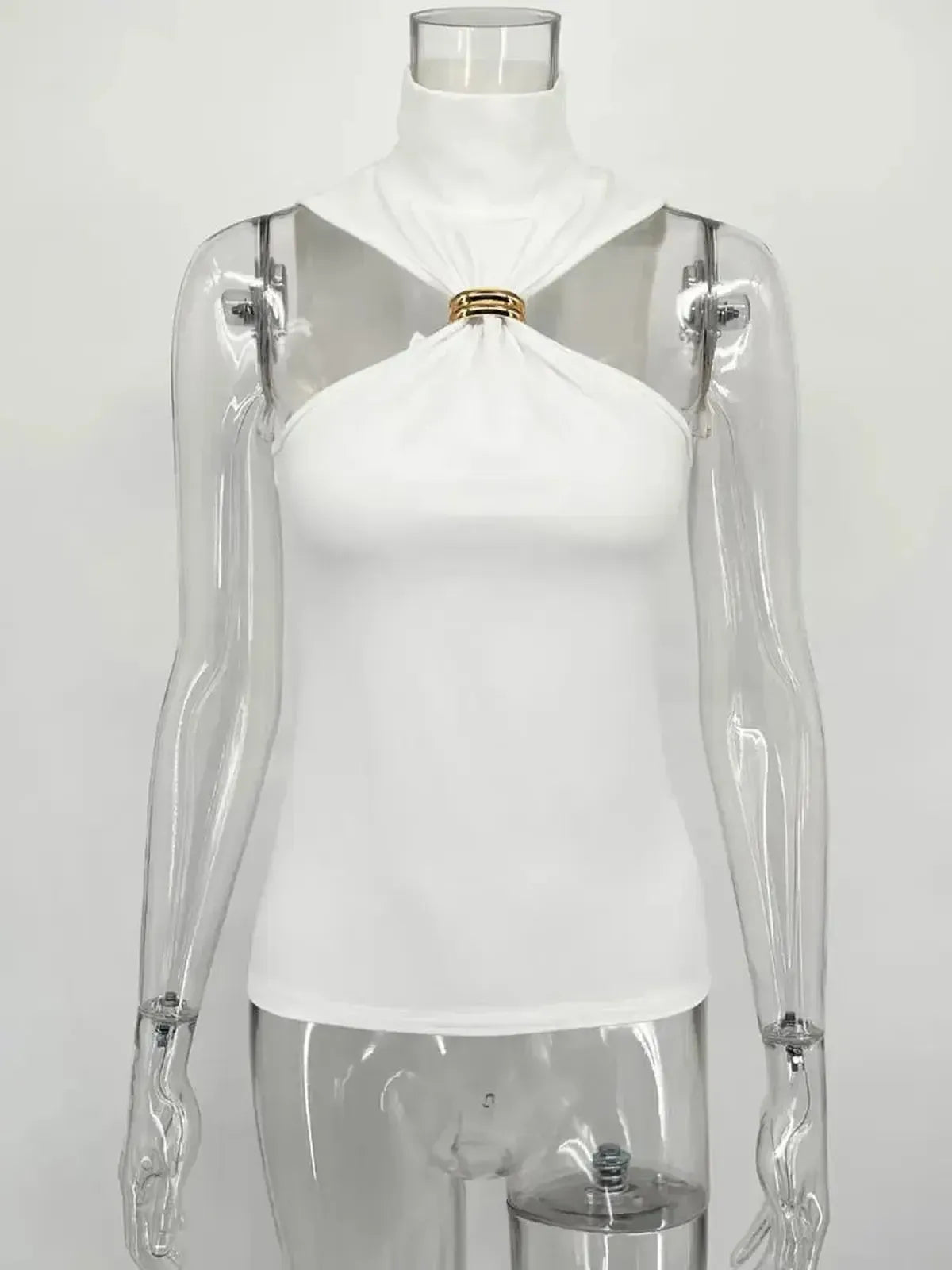 Haut Y2K bustier asymétrique sexy-Saylana