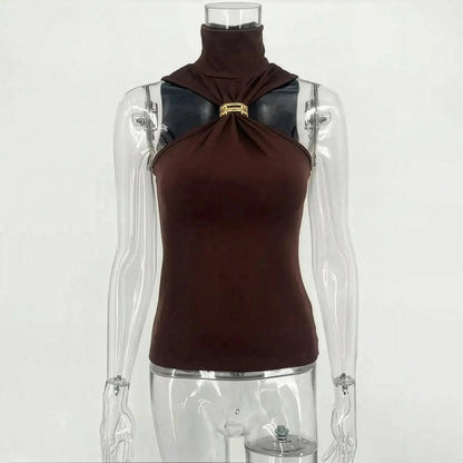 Haut Y2K bustier asymétrique sexy - Saylana