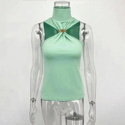 Haut Y2K bustier asymétrique sexy - Saylana