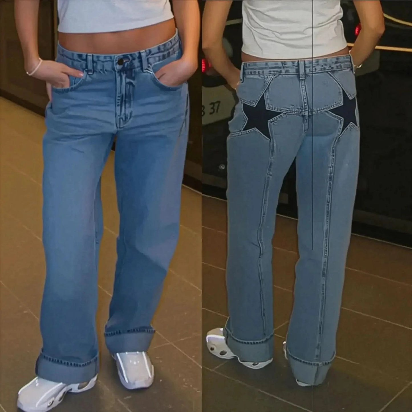 Imprimé Star & Coupe Loose - Saylana