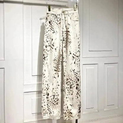 Jean Baggy Léopard Tendance-Saylana