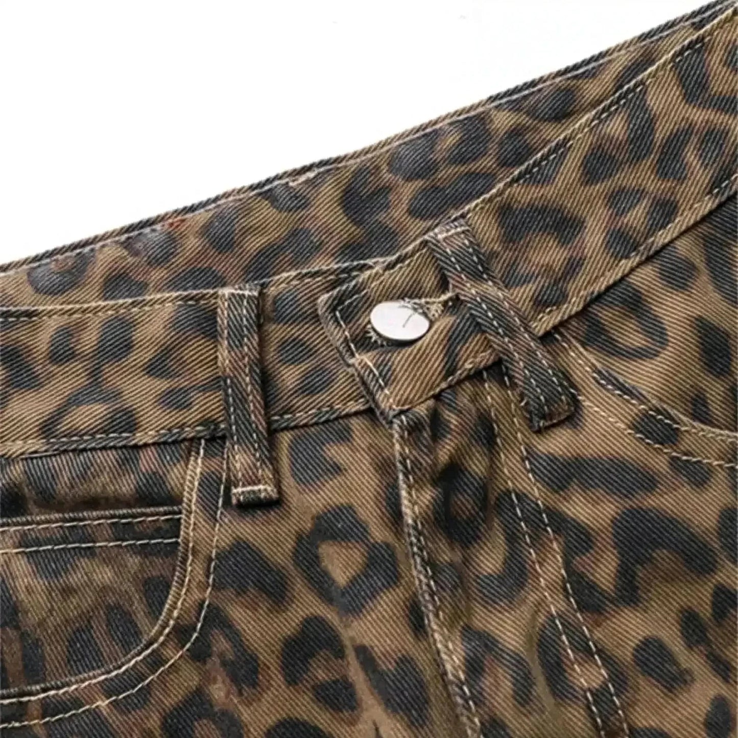 Jean Baggy Léopard Tendance - Saylana