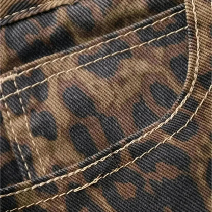 Jean Baggy Léopard Tendance - Saylana