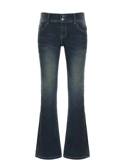Jean flare vintage coupe évasée-Saylana