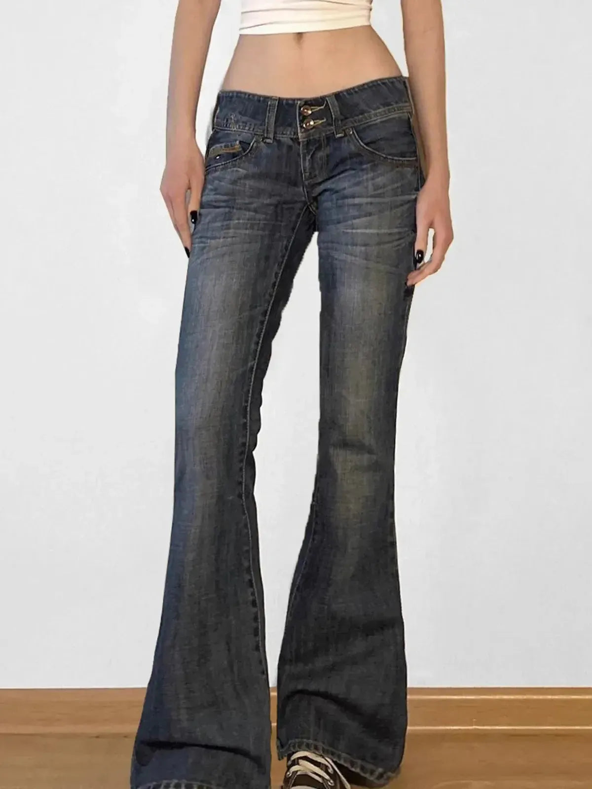 Jean flare vintage coupe évasée-Saylana