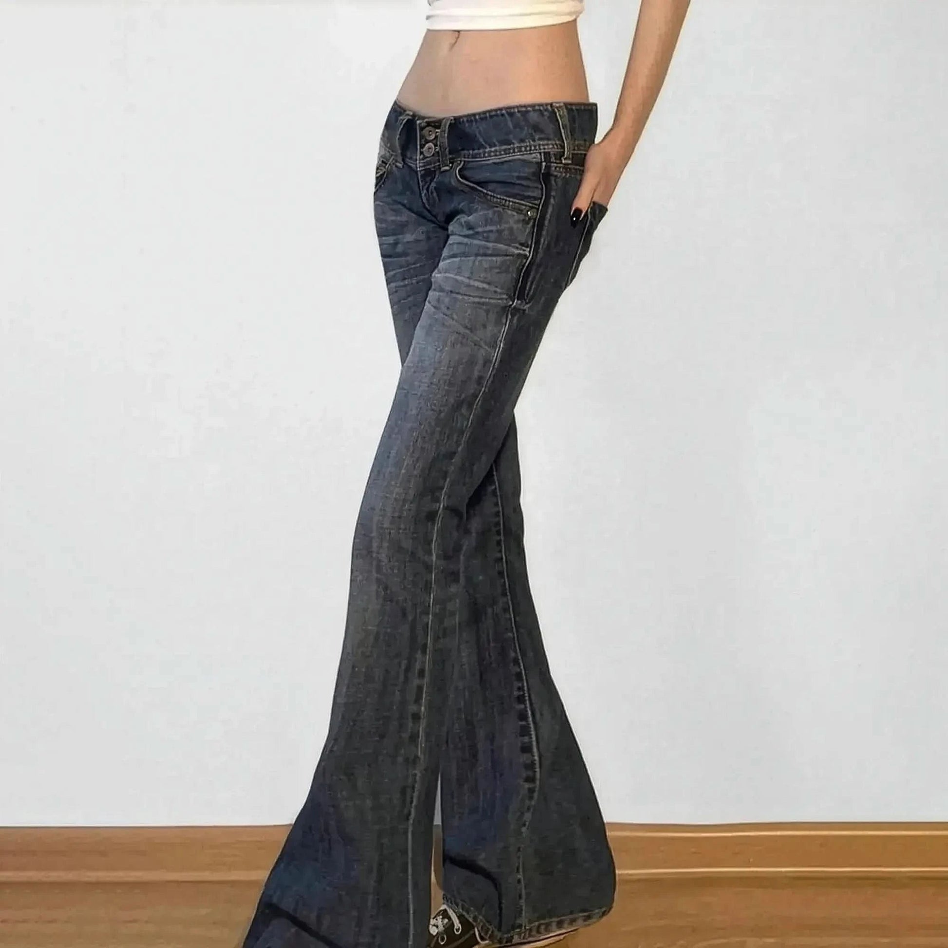 Jean flare vintage coupe évasée - Saylana