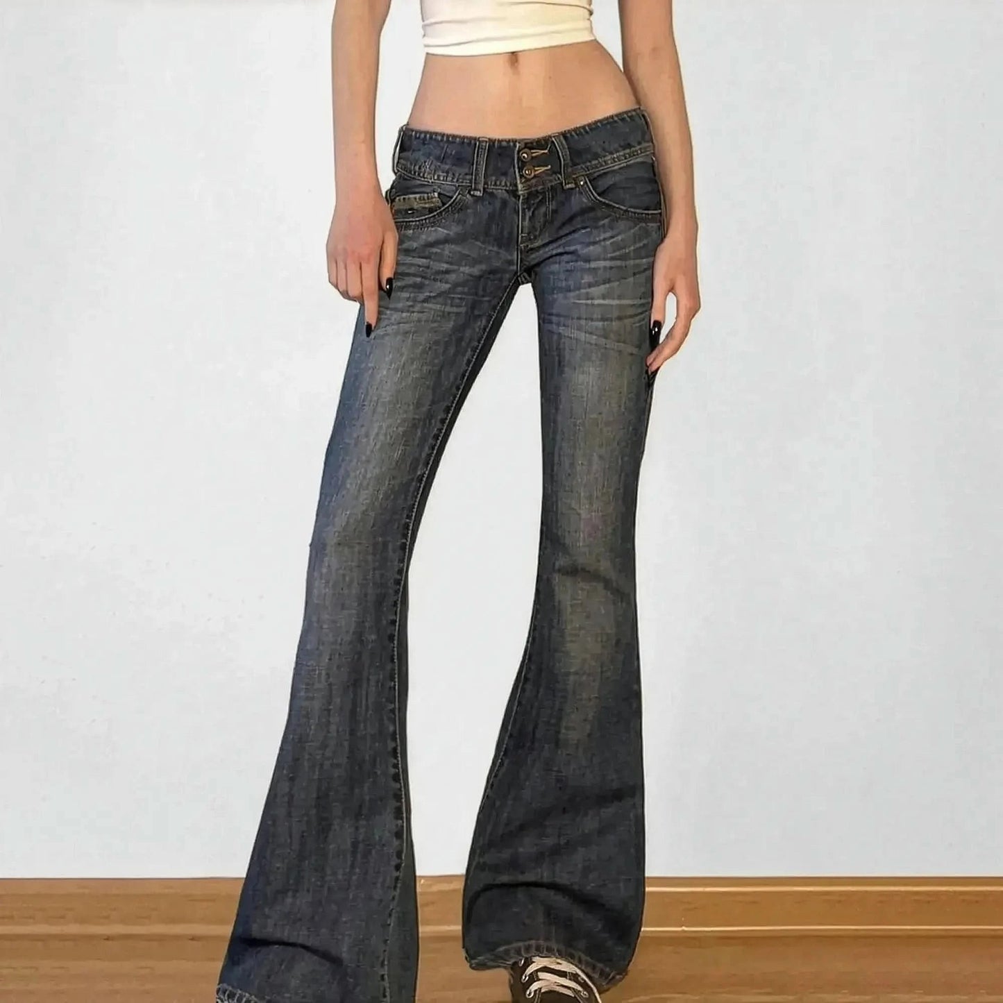 Jean flare vintage coupe évasée - Saylana