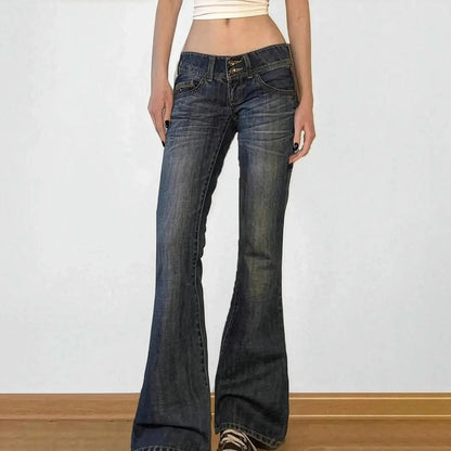 Jean flare vintage coupe évasée - Saylana