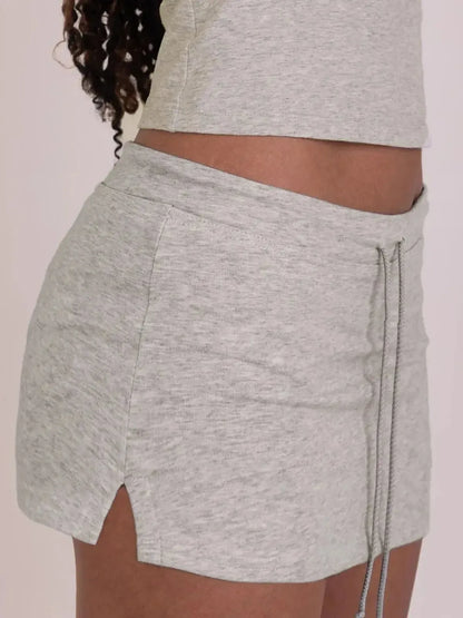 Jupe Casual A-Line Américain-Saylana