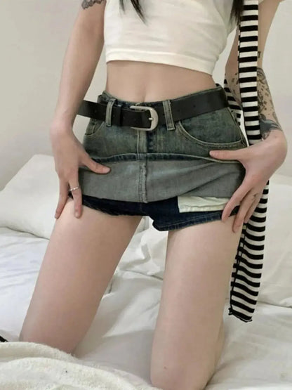 Jupe Courte en Denim Chic-Saylana