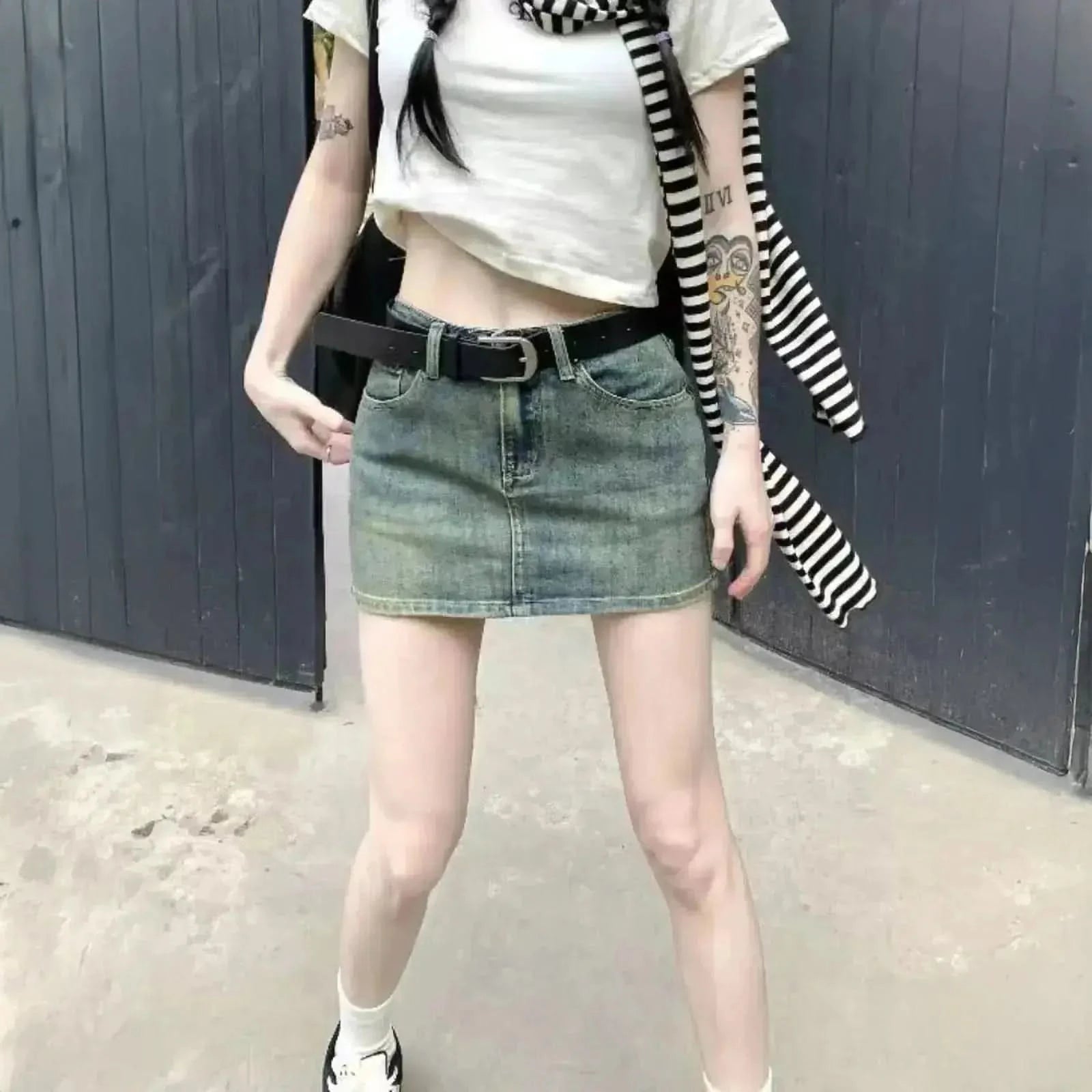 Jupe Courte en Denim Chic - Saylana