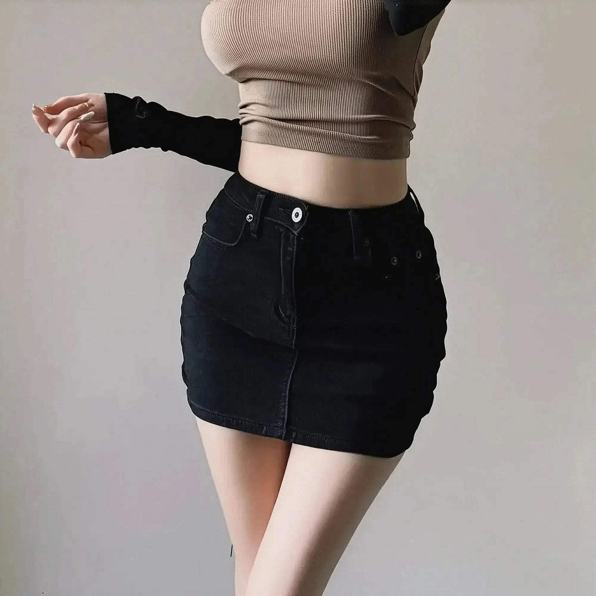 Jupe Courte en Denim Chic - Saylana