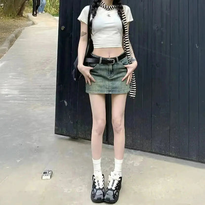 Jupe Courte en Denim Chic - Saylana