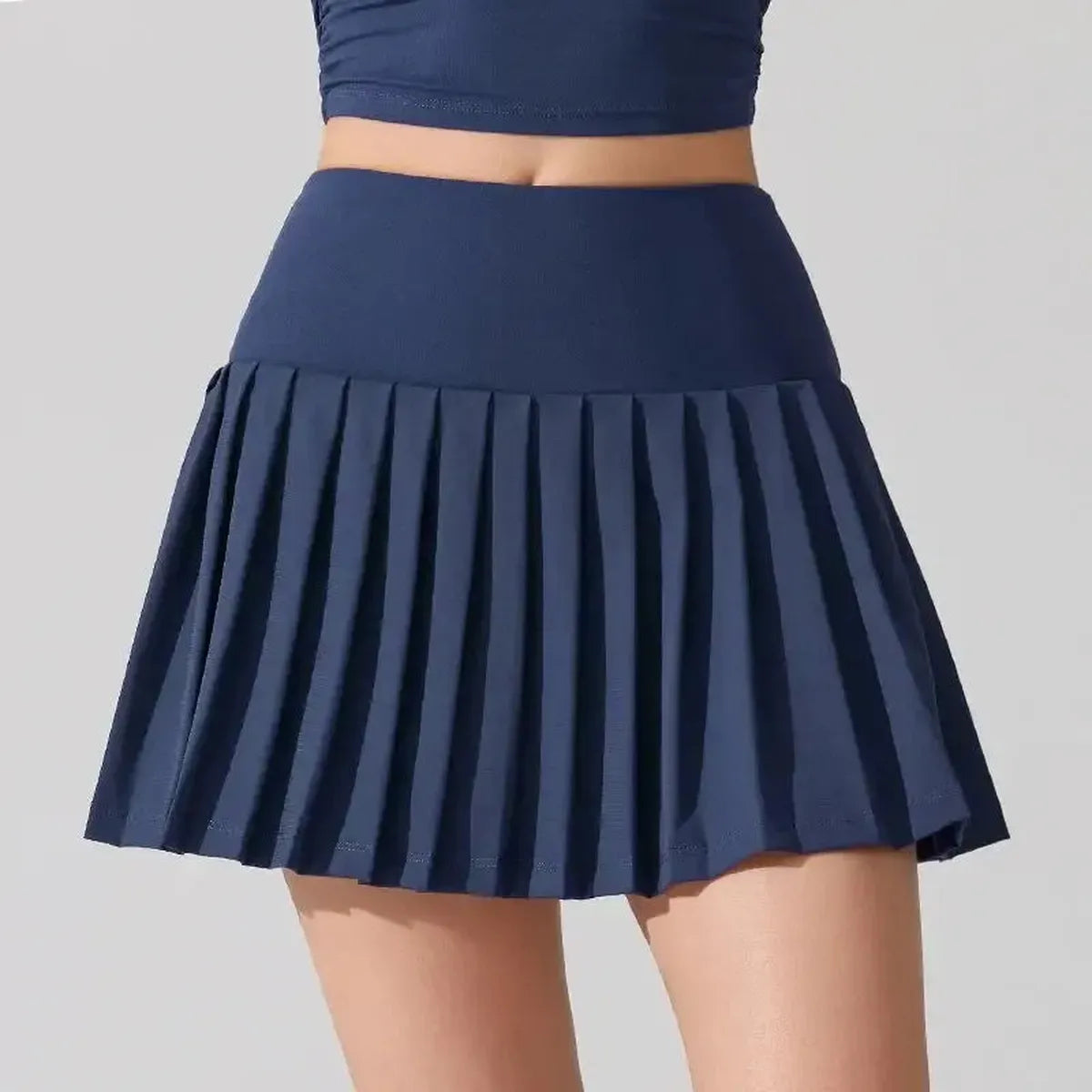 Jupe de Sport Fluide avec Short et Poches-Saylana