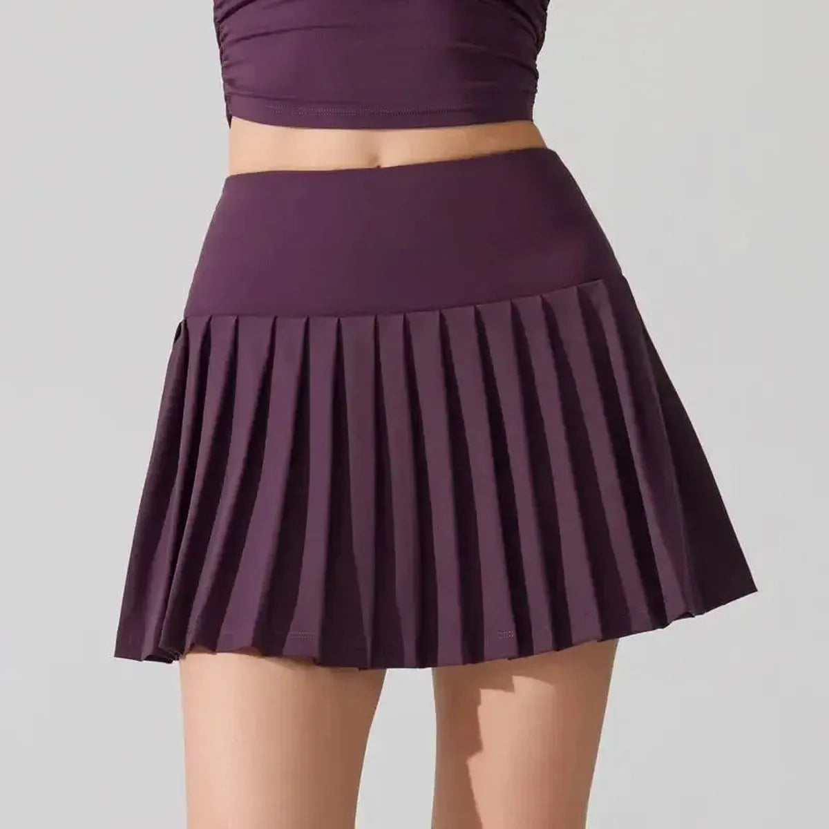 Jupe de Sport Fluide avec Short et Poches-Saylana