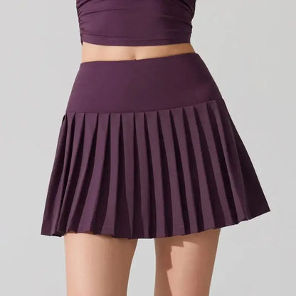 Jupe de Sport Fluide avec Short et Poches-Saylana