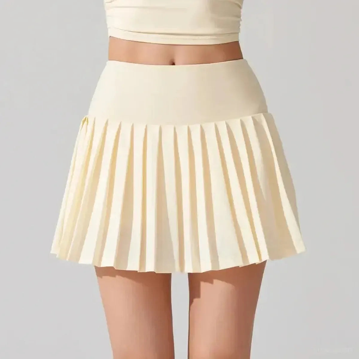 Jupe de Sport Fluide avec Short et Poches-Saylana