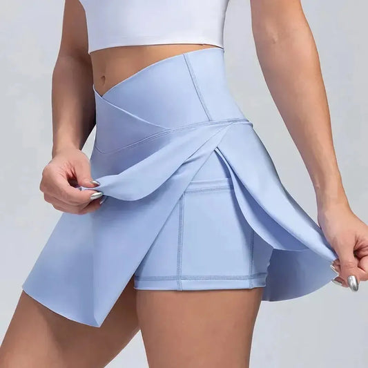 Jupe de Sport Plissée avec Poches-Saylana