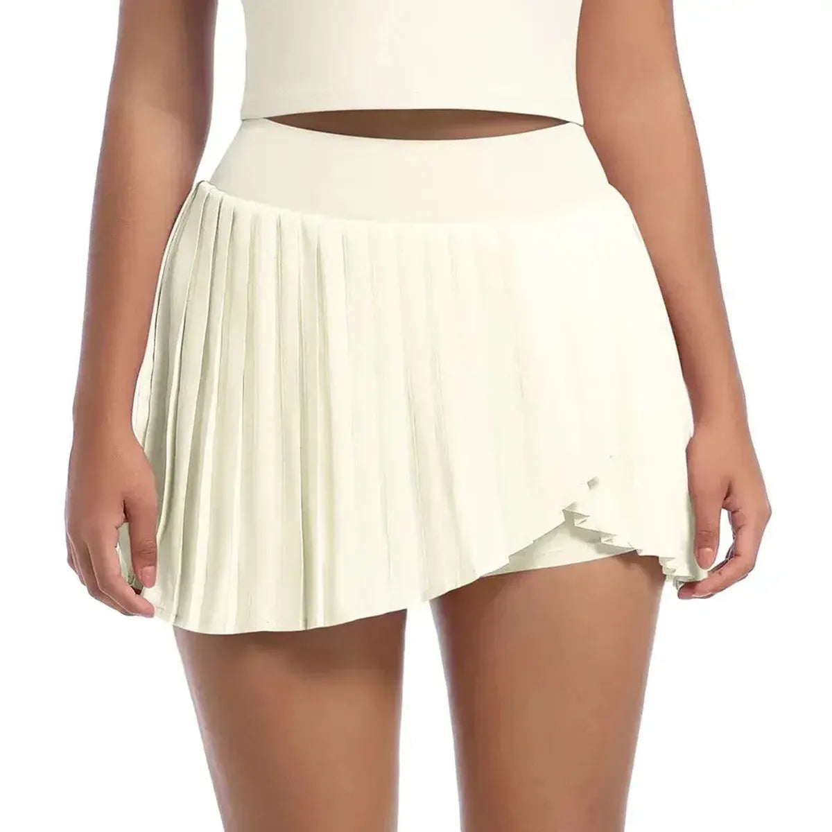 Jupe Plissée Sport Taille Haute-Saylana