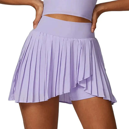 Jupe Plissée Sport Taille Haute-Saylana