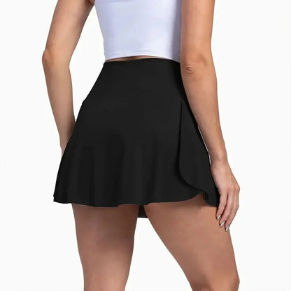 Jupe Plissée Taille Haute avec Poches-Saylana