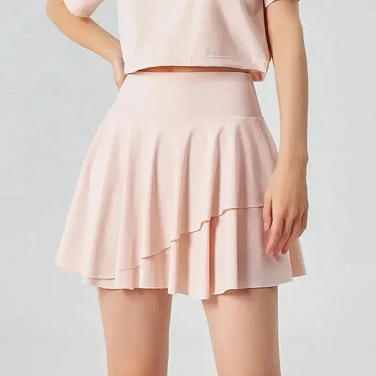 Jupe-Short Sport Taille Haute Séchage Rapide-Saylana