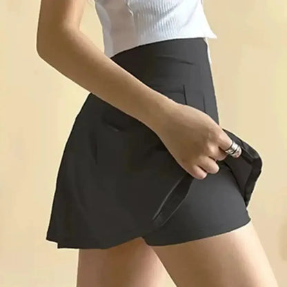 Jupe Short Taille Haute A-Line-Saylana