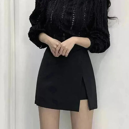 Jupe Taille Haute Style Coréen-Saylana
