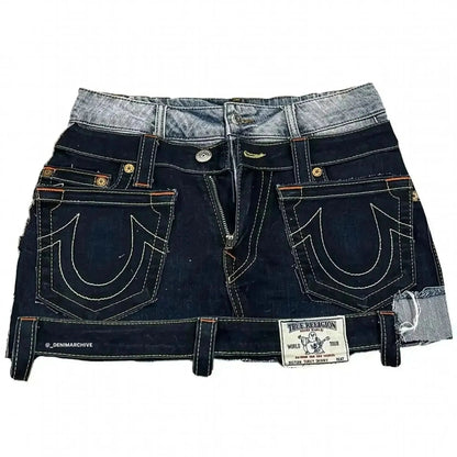 Jupe Y2K à Fermeture & Lettres - Saylana