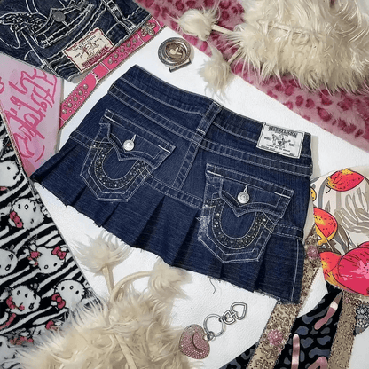 Jupe Y2K à Fermeture & Lettres - Saylana