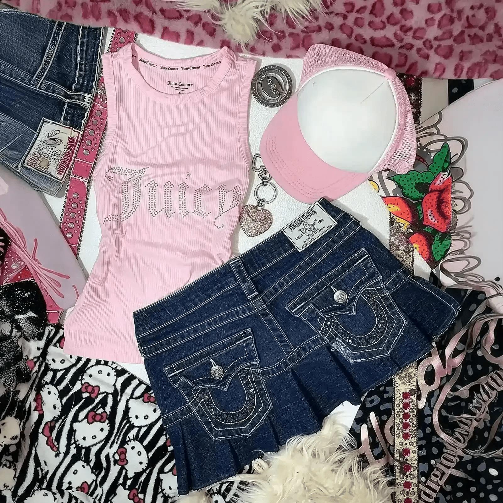 Jupe Y2K à Fermeture & Lettres - Saylana