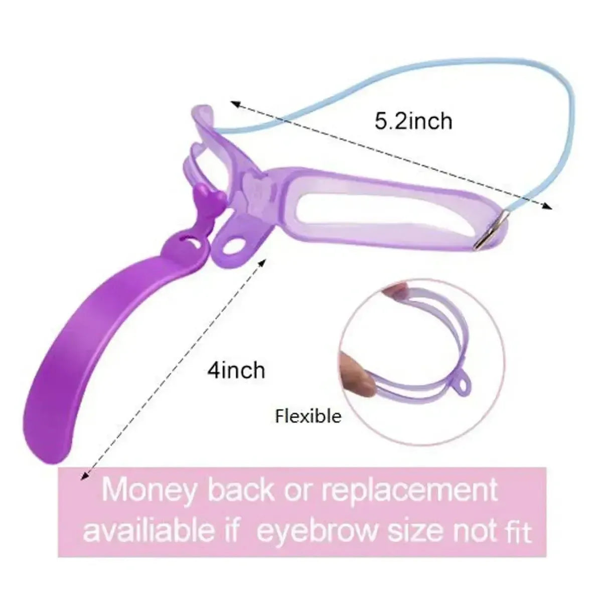 Kit 8-en-1 Pochoirs Sourcils Réutilisables-Saylana