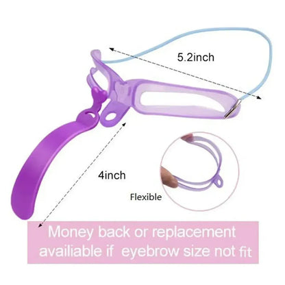 Kit 8-en-1 Pochoirs Sourcils Réutilisables-Saylana